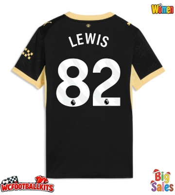 Manchester City Rico Lewis #82 Replica Away Stadium Shirt for Women 2026-27 Short Sleeve